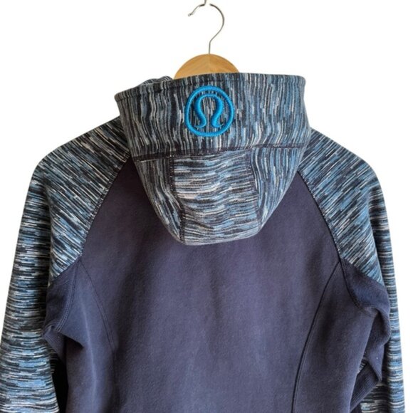 CNA yes Lululemon Scuba Hoodie Inkwell Blue Cotton Fleece Size - Picture 12 of 15